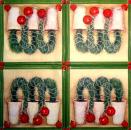 128 Weihnachten Blumen - 3-lagig - Ambiente